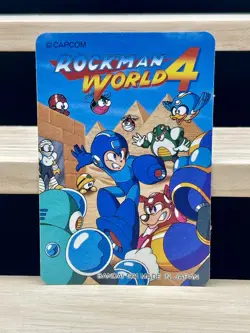 1995 Mega Man 4 Bandai Carddass No.130 CAPCOM japan Prism card - Image 4
