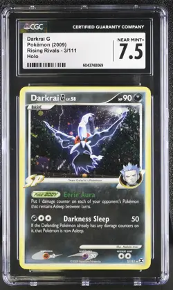 CGC 7.5 Darkrai G 2009 Rising Rivals 3/111 Holo Pokemon Card - Image 1