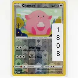 Pokemon TCG Chansey 202/264 Swsh08: Fusion Strike Reverse Holo Card EN-NM 2021 - Image 3