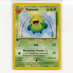 Pokemon TCG Skiploom 52/64 WotC Neo Revelation 1st Ed. Regular Card EN-MP 2000 - Image 1