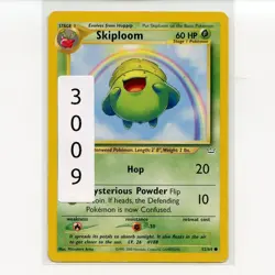 Pokemon TCG Skiploom 52/64 WotC Neo Revelation 1st Ed. Regular Card EN-MP 2000 - Image 3