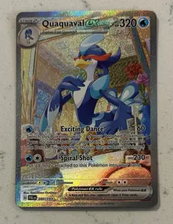 Pokemon TCG Quaquaval EX Scarlet & Violet Paldea Evolved Holo Card 260/193 - Image 1