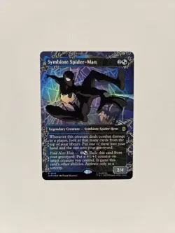 Symbiote Spider-Man Foil 0217 Borderless Marvel's Spider-Man MTG - Image 2