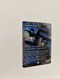 Symbiote Spider-Man Foil 0217 Borderless Marvel's Spider-Man MTG - Image 3