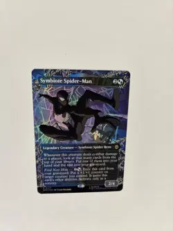 Symbiote Spider-Man Foil 0217 Borderless Marvel's Spider-Man MTG - Image 5