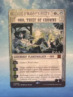 MTG Magic the Gathering Oko, Thief of Crowns (50/87) Breaking News LP - Image 1