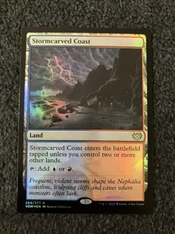 Magic The Gathering MTG - Stormcarved Coast Foil - Crimson Vow - Image 1