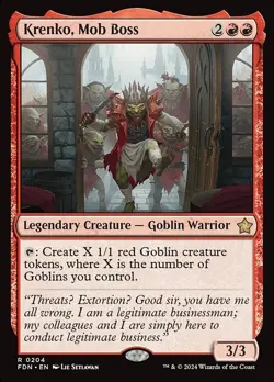 Krenko, Mob Boss x1 1x Foundations NM MTG - Image 1