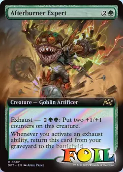 Afterburner Expert Extended Art 0387 MTG Aetherdrift Rare NP Foil - Image 1