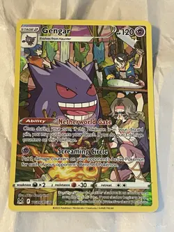 Gengar TG06/TG30 Swsh11: Lost Origin Full Art Holo Pokemon Trading Card - Image 1