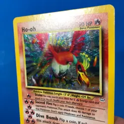 Pokemon TCG Ho-Oh Neo Revelation Holo Card 7/64 Unlimited Rare - LP - Image 4