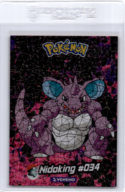 Nidoking Pokemon card Crystal collection - Image 1
