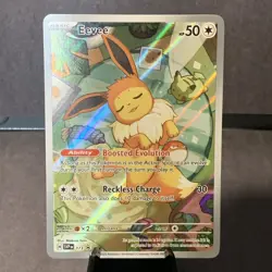 Pokemon TCG Eevee 173 Sv: Scarlet & Violet Black Star Promo Cards Full Art Holo - Image 1