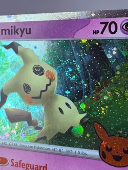 Mimikyu 037/091 Cosmo Holo ~Double Cosmo Swirl~ Pokemon TCG Trick or Trade 2024 - Image 3