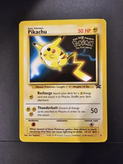 Pokemon Pikachu TCG Black Star Promo #4 the First Movie Promo LP/NM - Image 1