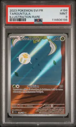 2023 POKEMON FRENCH SVI FR-SCARLET & VIOLET ILLUSTRATION RARE TAROUNTULA PSA 9 - Image 1