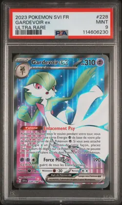 2023 POKEMON FRENCH SVI FR-SCARLET & VIOLET ULTRA RARE #228 GARDEVOIR EX PSA 9 - Image 1