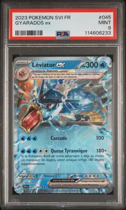 2023 POKEMON FRENCH SVI FR-SCARLET & VIOLET #045 GYARADOS EX PSA 9 - Image 1