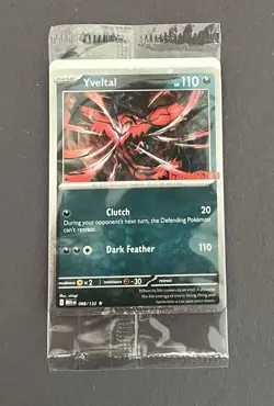 SEALED Yveltal 088/132 Reverse Holo Mega Evolution Pokemon GAMESTOP PROMO - Image 1