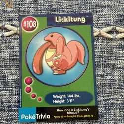 Pokemon: LICKITUNG #108 [Burger King Promo] - [PokeTrivia First Movie] - Image 1