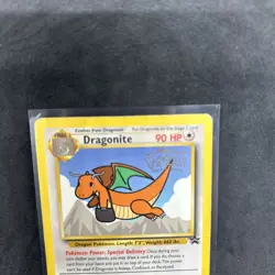 Pokemon TCG Dragonite #5 Movie Black Star Promo WB Stamp WoTC Rare LP - Image 2