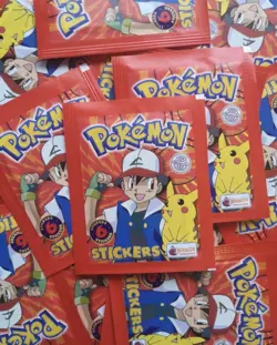 1999 Topps Merlin Pokemon Stickers 10 Factory Sealed Packs Lot Of 10 Packs - Image 1