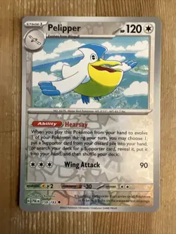Pokemon TCG Pelipper Scarlet & Violet - Paldea Evolved 159/193 Reverse Holo... - Image 1