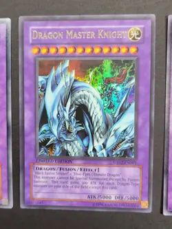 Yugioh Card Lot x 3: Dragon Master Knight. GB7-003, UE02-EN001, DPKB-EN027 - Image 4