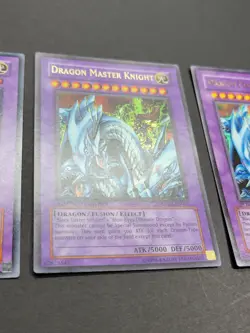 Yugioh Card Lot x 3: Dragon Master Knight. GB7-003, UE02-EN001, DPKB-EN027 - Image 5
