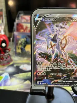 Pokemon TCG Arceus v Alt Art Holo Full Art Card Brilliant Stars 166/172 NM - Image 3