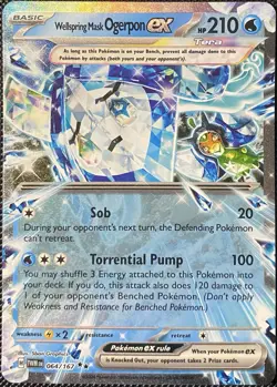 Wellspring Mask Ogerpon ex 064/167 Sv06: Twilight Masquerade Holo - Pokemon Card - Image 1