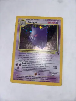 Pokemon TCG Gengar 5/62 Fossil Unlimited Holographic Card - Image 1