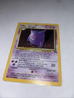 Pokemon TCG Gengar 5/62 Fossil Unlimited Holographic Card - Image 2