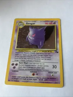 Pokemon TCG Gengar 5/62 Fossil Unlimited Holographic Card - Image 3