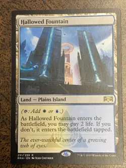 Hallowed Fountain 251/259 Ravinca Allegiance Rare MTG Card - Image 1