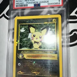 PSA 9 Pichu Reverse Foil #35 Black Star Promo 2001 Pokemon Card - Image 2