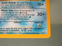 Vaporeon 12/64 Holo Rare Jungle Wizards of the Coast Pokemon Card - Excellent - Image 5