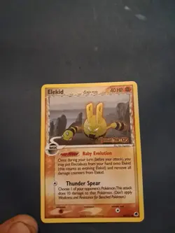 Pokemon TCG EX Dragon Frontiers Elekid Stamped Promo LP Reverse Holo Card 48/101 - Image 2