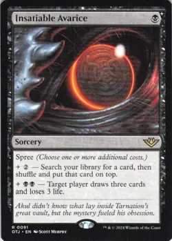 MTG Insatiable Avarice (91) | NM | Outlaws of Thunder Junction {OTJ} - Image 1