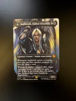 MTG Final Fantasy English Sephiroth, Fabled Soldier Borderless 0317 Non-Foil - Image 1