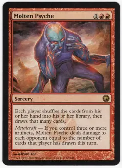 Molten Psyche 2010 Scars of Mirrodin Red Rare Sorcery MTG NM AZ1 - Image 1