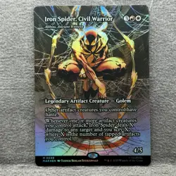 Iron Spider, Civil Warrior - Marvel (MAR) #39 NM Borderless Foil MTG - Image 1