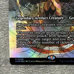 Iron Spider, Civil Warrior - Marvel (MAR) #39 NM Borderless Foil MTG - Image 4