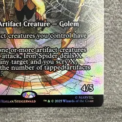 Iron Spider, Civil Warrior - Marvel (MAR) #39 NM Borderless Foil MTG - Image 5