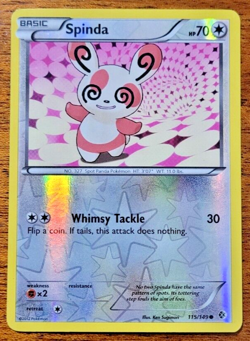 Spinda 115/149 Reverse Holo - Boundaries Crossed B&W- Pokemon TCG 2012 (LP) - Image 1