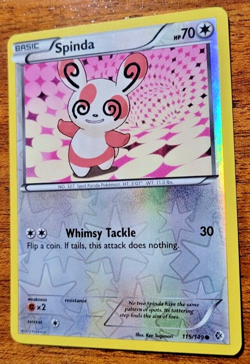 Spinda 115/149 Reverse Holo - Boundaries Crossed B&W- Pokemon TCG 2012 (LP) - Image 3