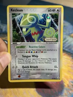 Kecleon 37/92 Ex Legend Maker Reverse Holo Foil Stamped Era Pokemon Card SWIRL - Image 3