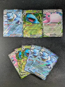 2023 Pokemon BLASTOISE EX/ VENUSAUR EX Scarlet & Violet 151 Holo English Lots - Image 1