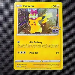 Gift Pikachu Pokemon Go Holo Black Star Promo SWSH234 - Image 1