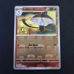 Lampent Master Ball Reverse Holo 017/086 SV White Flare NM/M Pokemon TCG - Image 1